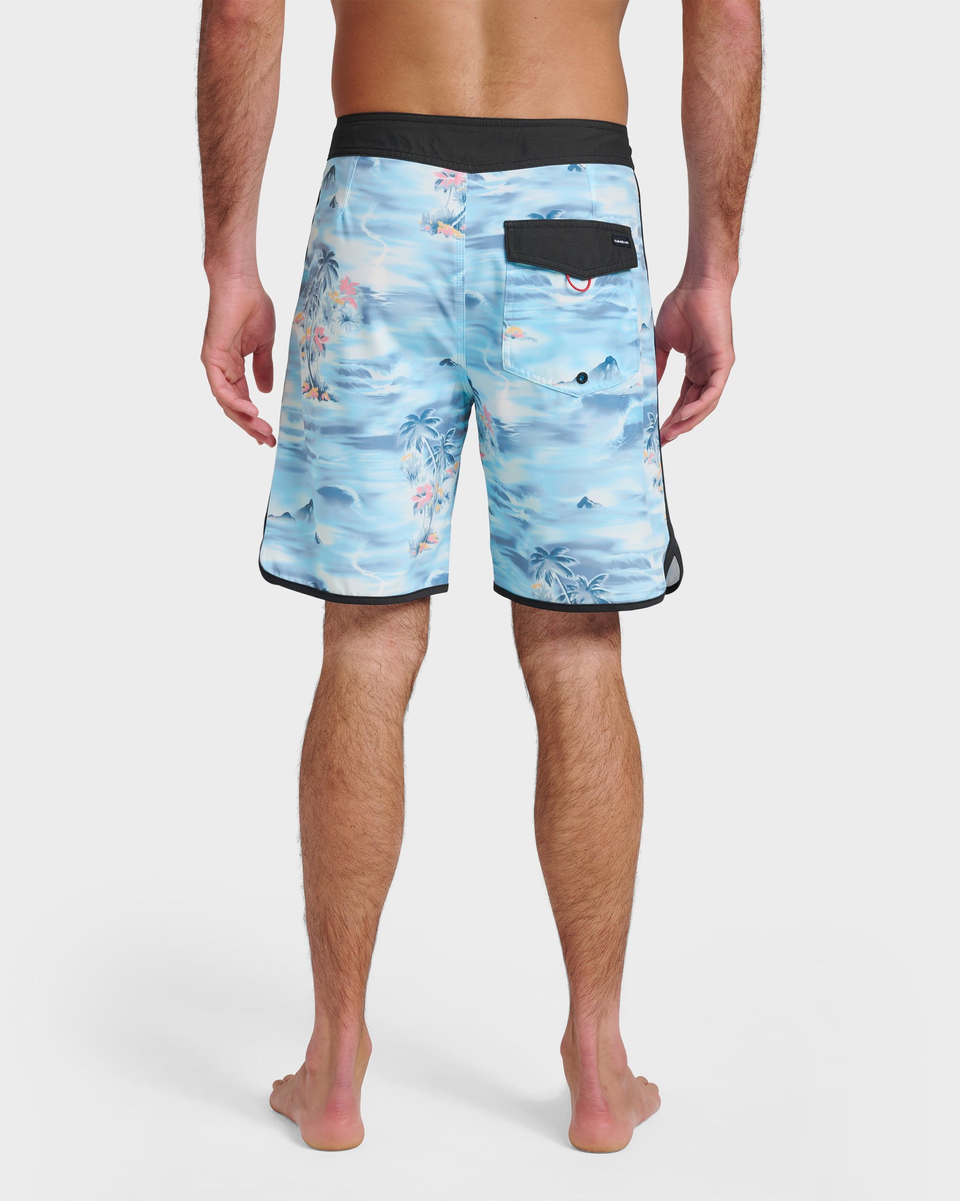 Quick Silver Surfsilk Tropical Surf 19" Boardshorts - Total Eclipse