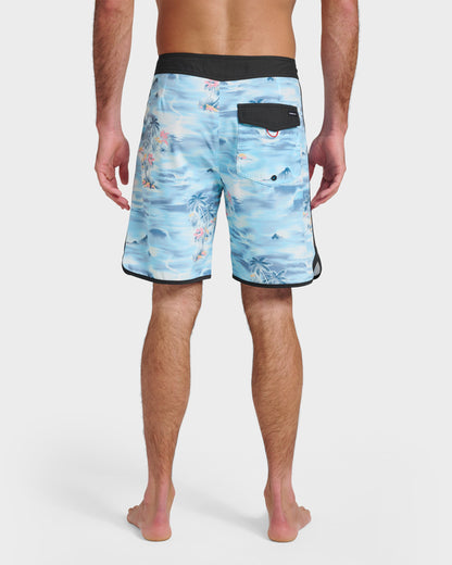 Quick Silver Surfsilk Tropical Surf 19" Boardshorts - Total Eclipse