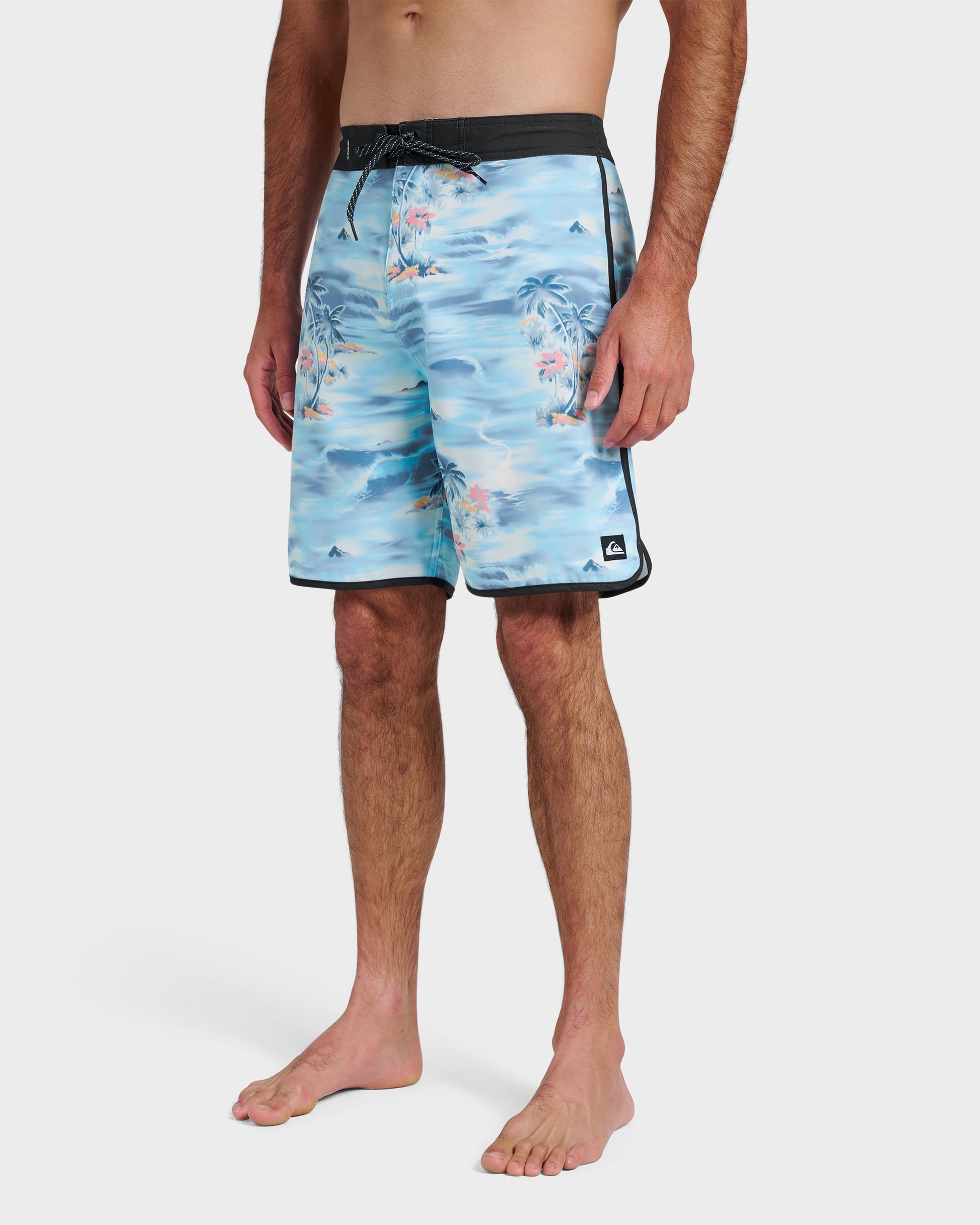 Quick Silver Surfsilk Tropical Surf 19" Boardshorts - Total Eclipse