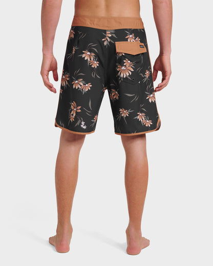 Quick Silver Surfsilk Costal Flora 19" Boardshorts - Black