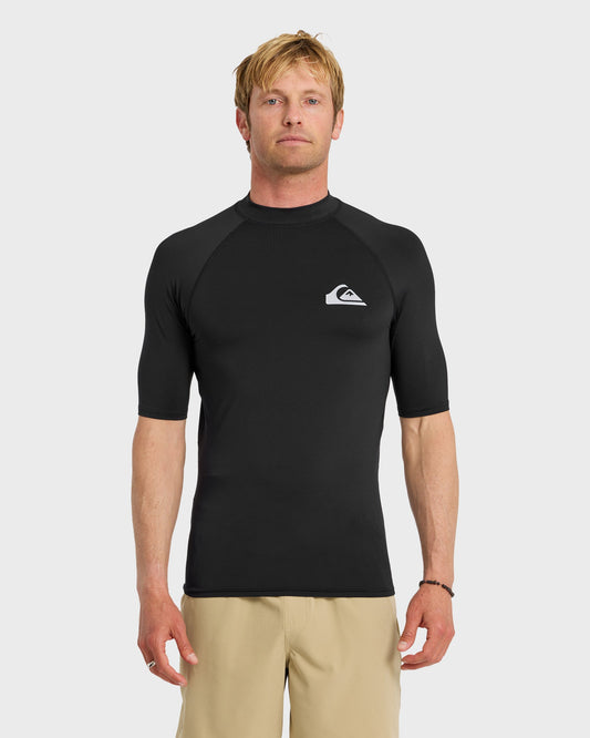 Quick Silver Everyday UPF 50 Short Sleeve Rashguard - Black