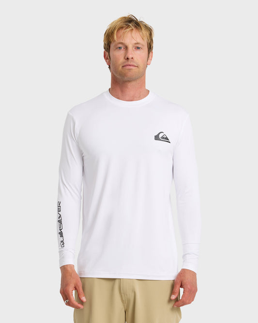 Quick Silver Everyday Long Sleeve Surf Tee - White