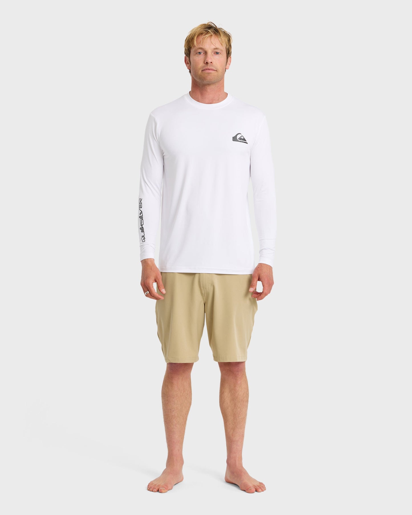 Quick Silver Everyday Long Sleeve Surf Tee - White