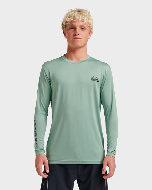 Quick Silver Everyday Long Sleeve Surf Tee - Granite Green