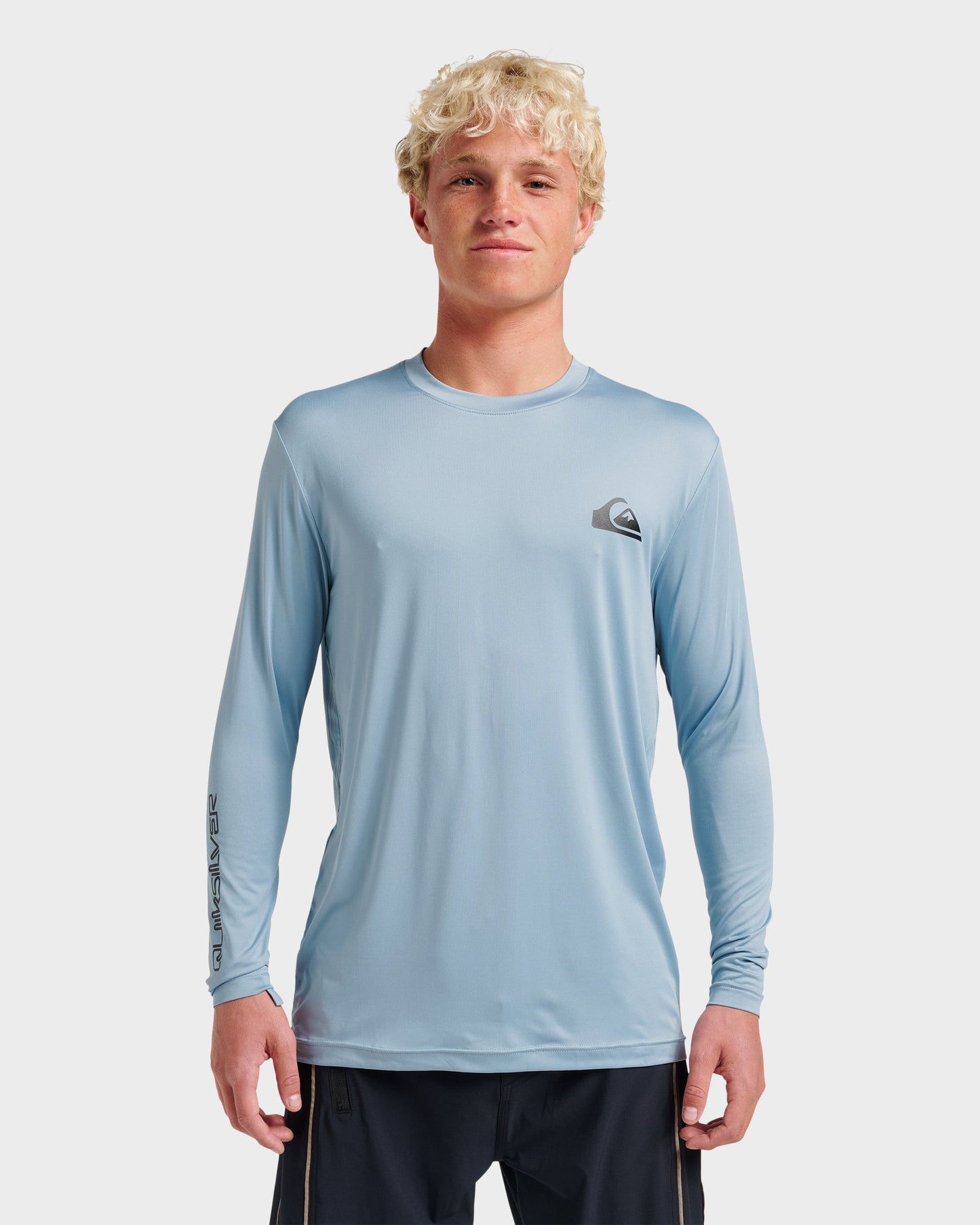 Quick Silver Everyday Long Sleeve Surf Tee - Ashley Blue