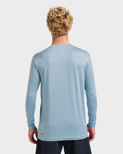 Quick Silver Everyday Long Sleeve Surf Tee - Ashley Blue