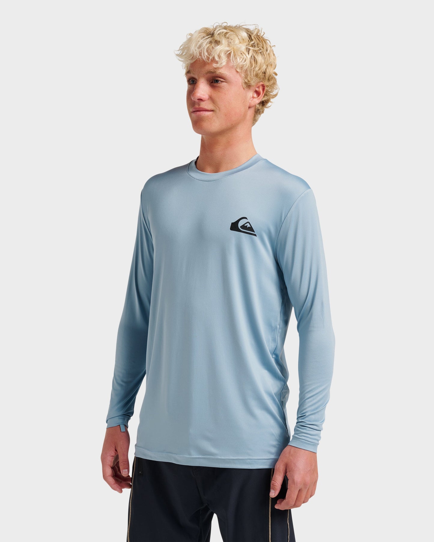 Quick Silver Everyday Long Sleeve Surf Tee - Ashley Blue