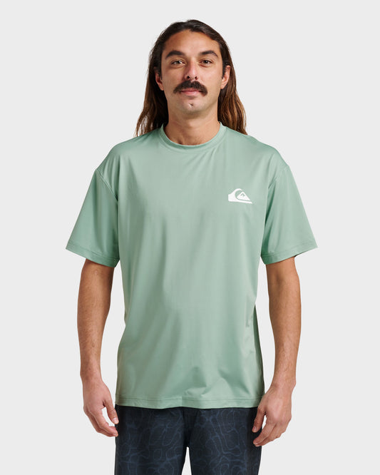 Quick Silver Everyday Short Sleeve Surf Tee - Granite Green