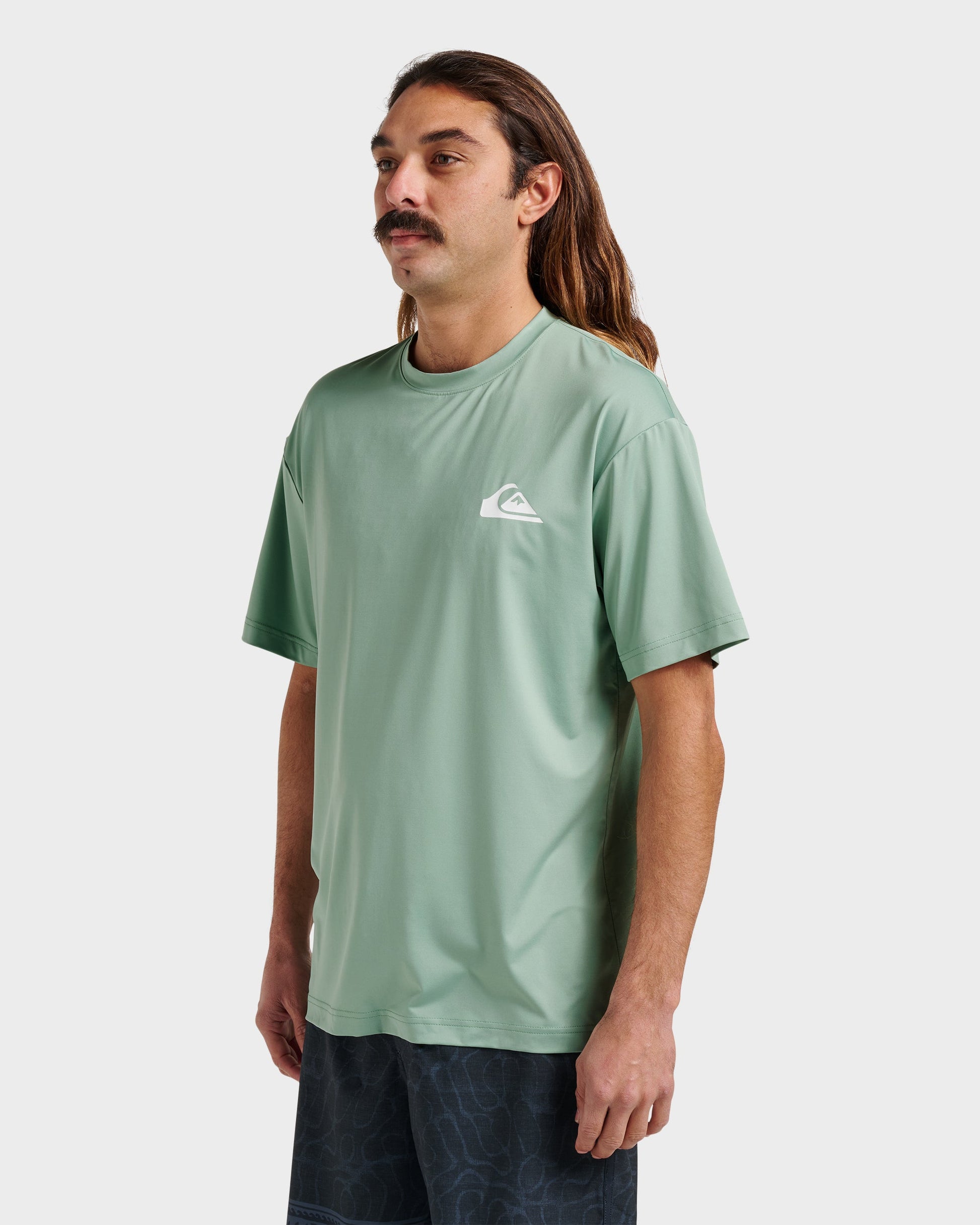 Quick Silver Everyday Short Sleeve Surf Tee - Granite Green