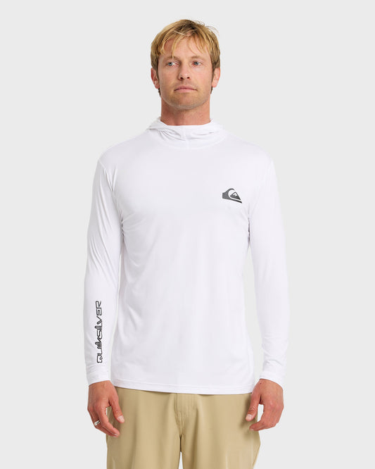 Quick Silver Everyday Hooded Surf Tee - White