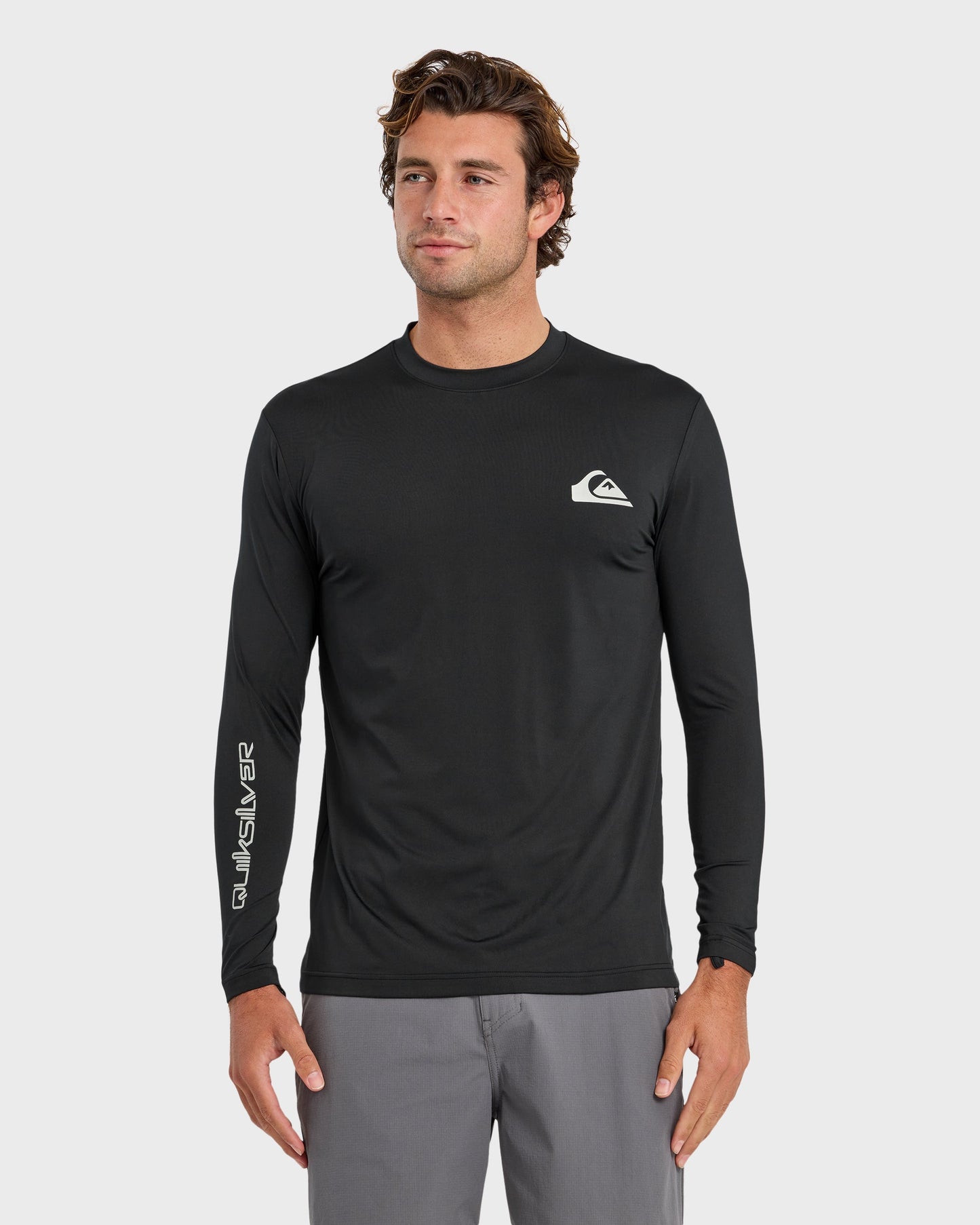 Quick Silver Everyday Long Sleeve Surf Tee - Black