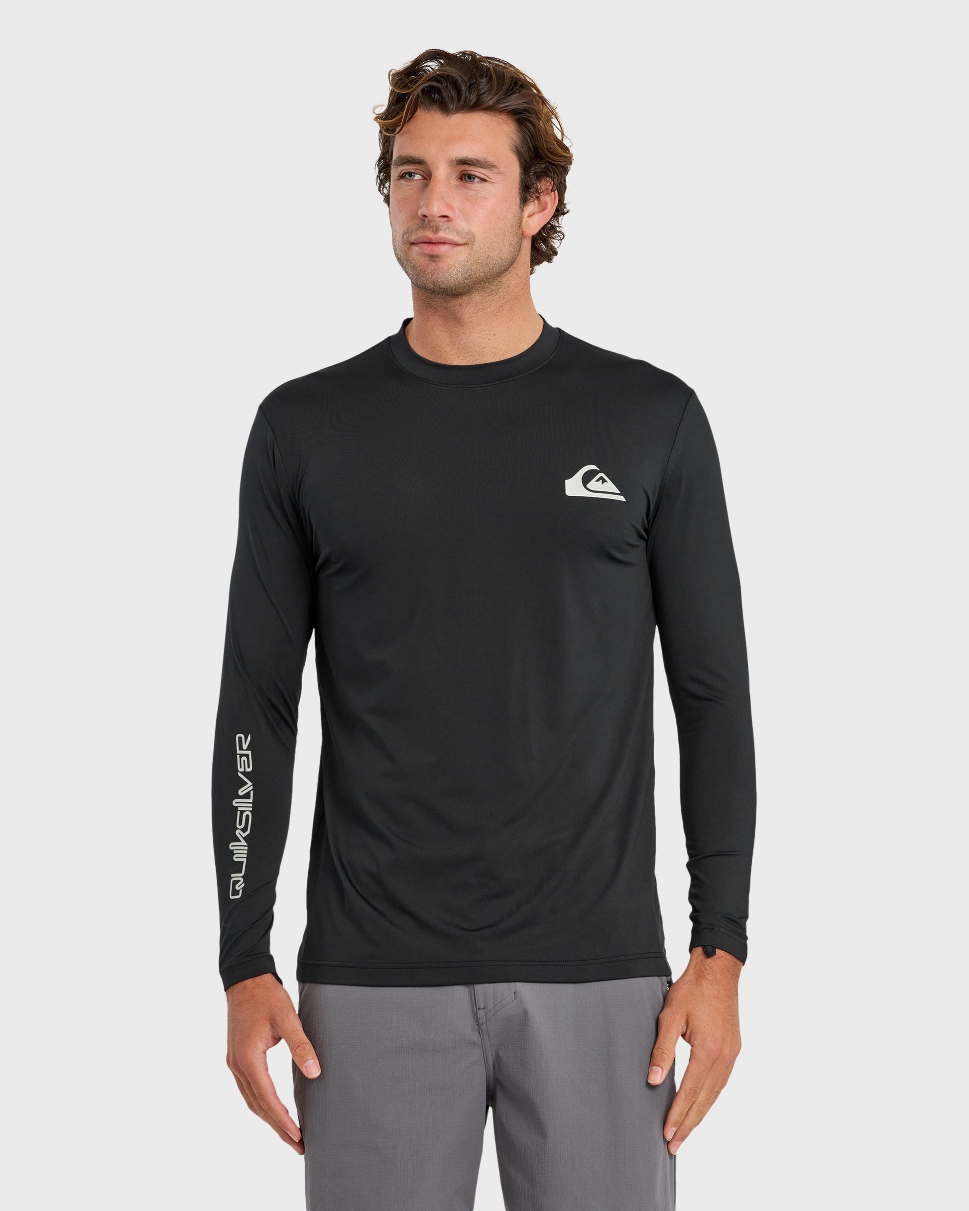 Quick Silver Everyday Long Sleeve Surf Tee - Black