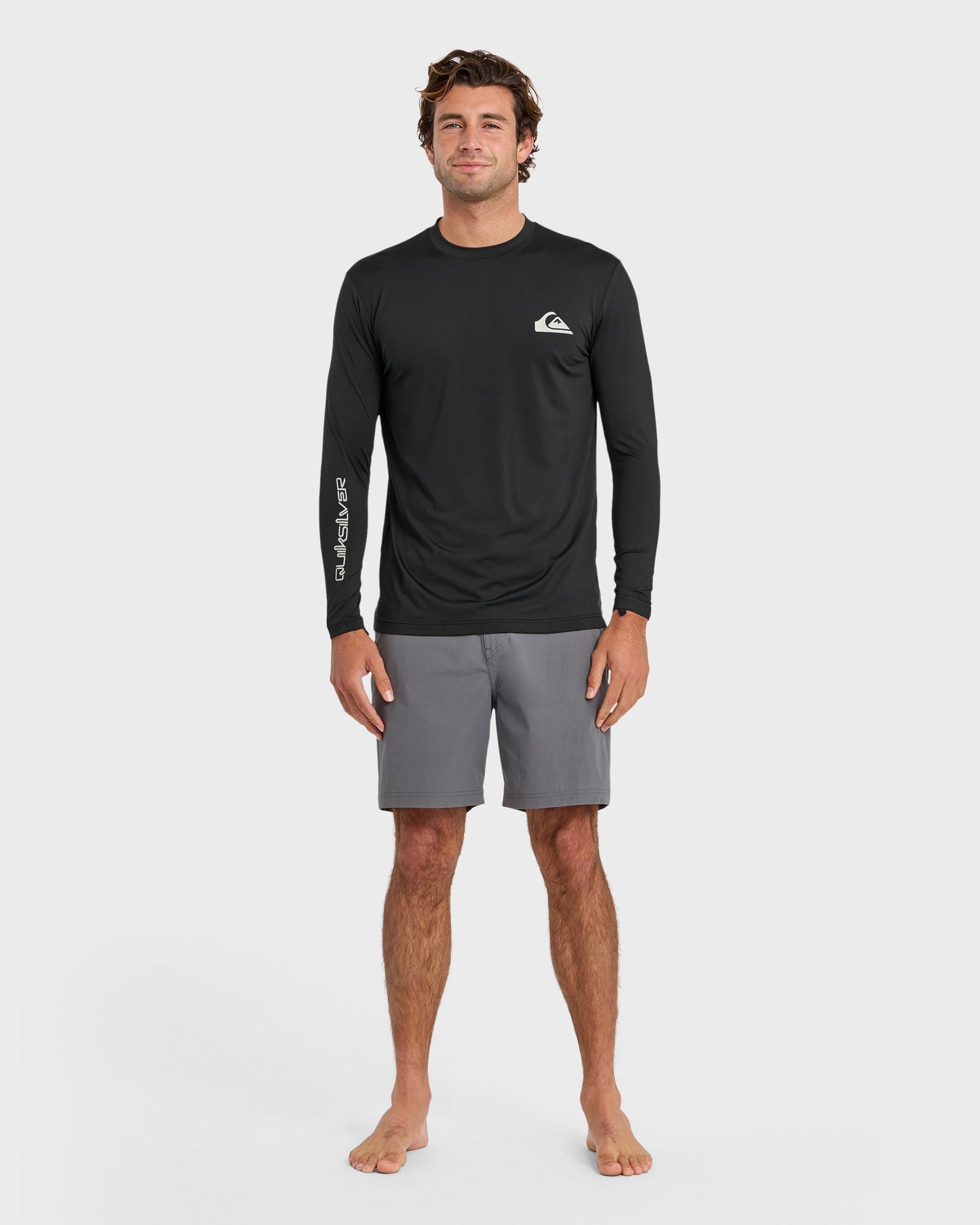 Quick Silver Everyday Long Sleeve Surf Tee - Black