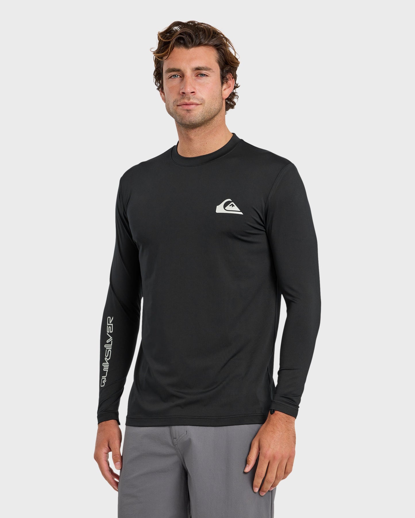 Quick Silver Everyday Long Sleeve Surf Tee - Black