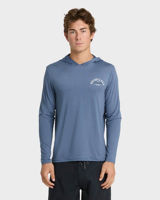 Quick Silver Lookup Long Sleeve Sun Hooded Rashguard - Seaport