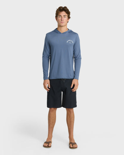 Quick Silver Lookup Long Sleeve Sun Hooded Rashguard - Seaport