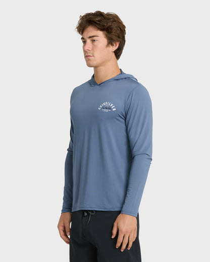 Quick Silver Lookup Long Sleeve Sun Hooded Rashguard - Seaport