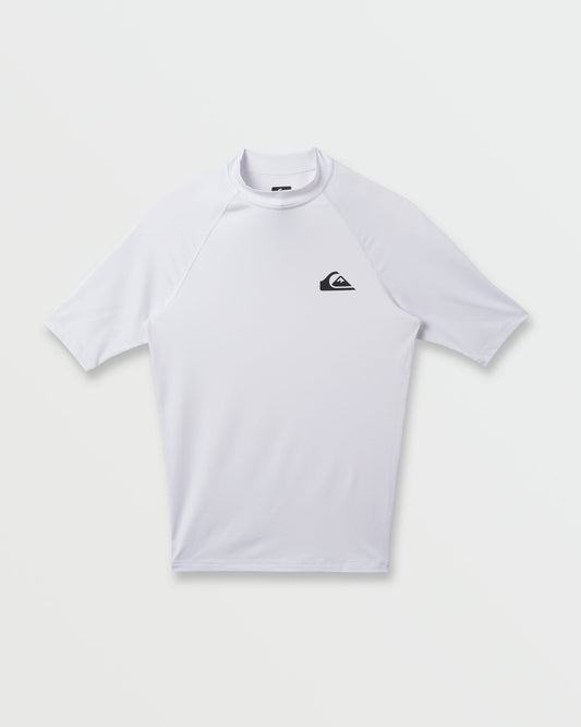 Quick Silver Everyday UPF 50 Short Sleeve Rashguard - White