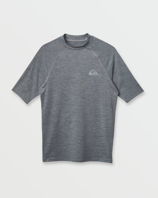 Quick Silver Everyday UPF 50 Short Sleeve Rashguard - Smoked Gray Heather