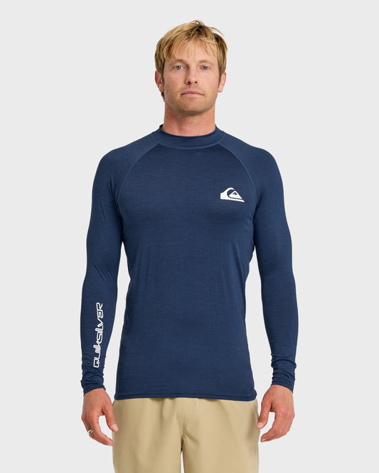 Quick Silver Everyday UPF 50 Long Sleeve Rashguard - Navy Heather