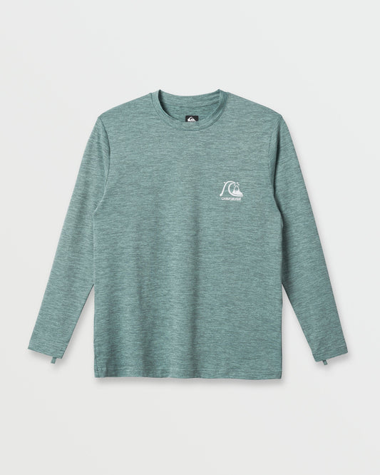 Quick Silver DNA Logo Surf Long Sleeve Surf Tee - Jade Heather