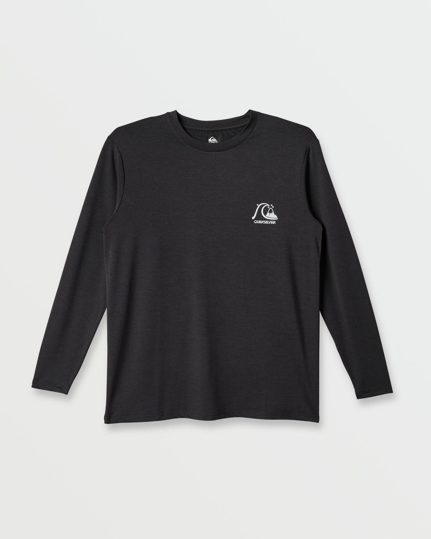 Quick Silver DNA Logo Surf Long Sleeve Surf Tee - Phantom Heather