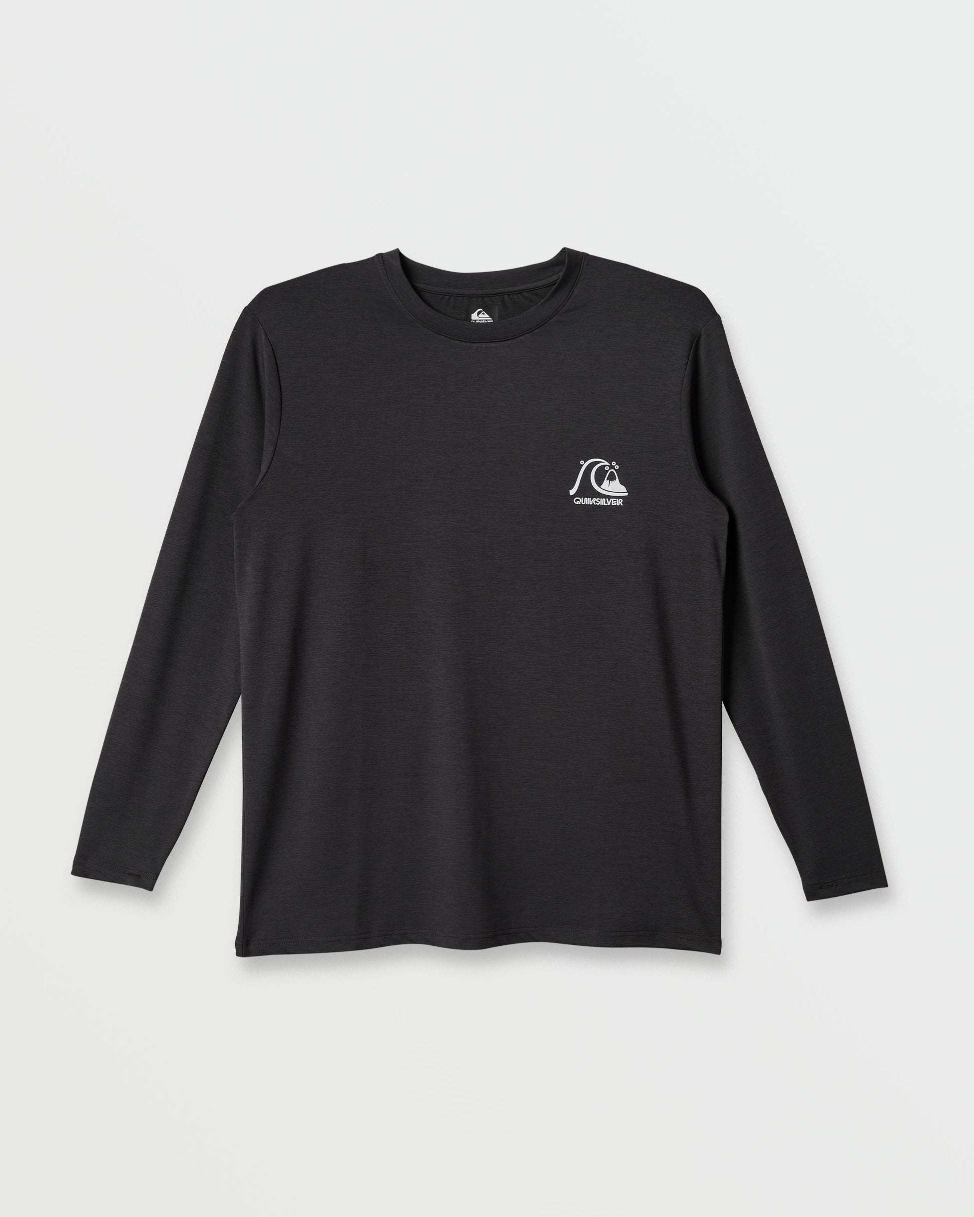 Quick Silver DNA Logo Surf Long Sleeve Surf Tee - Phantom Heather