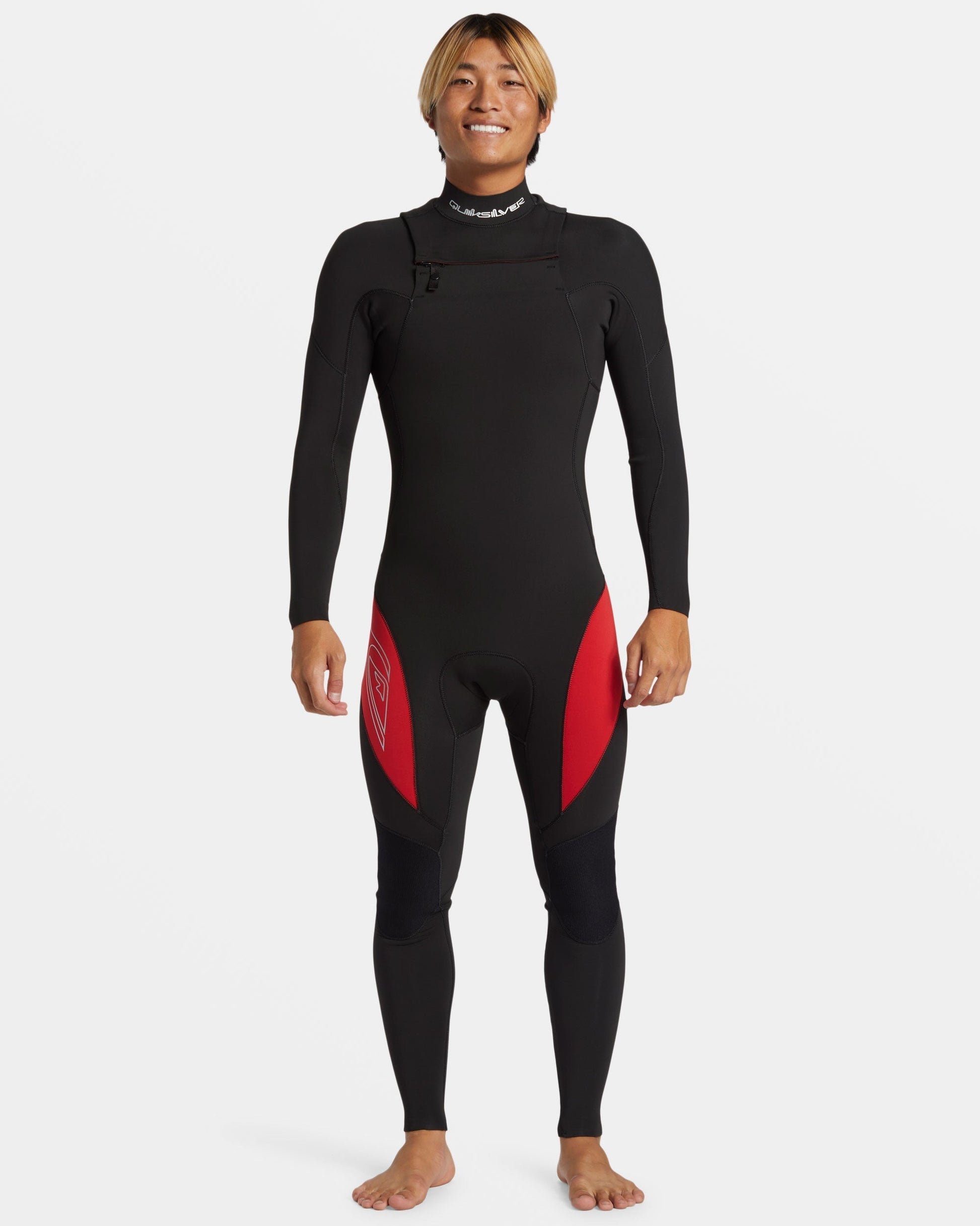 Quick Silver 3/2mm Mercury Chest Zip GBS Wetsuit - High Risk Red