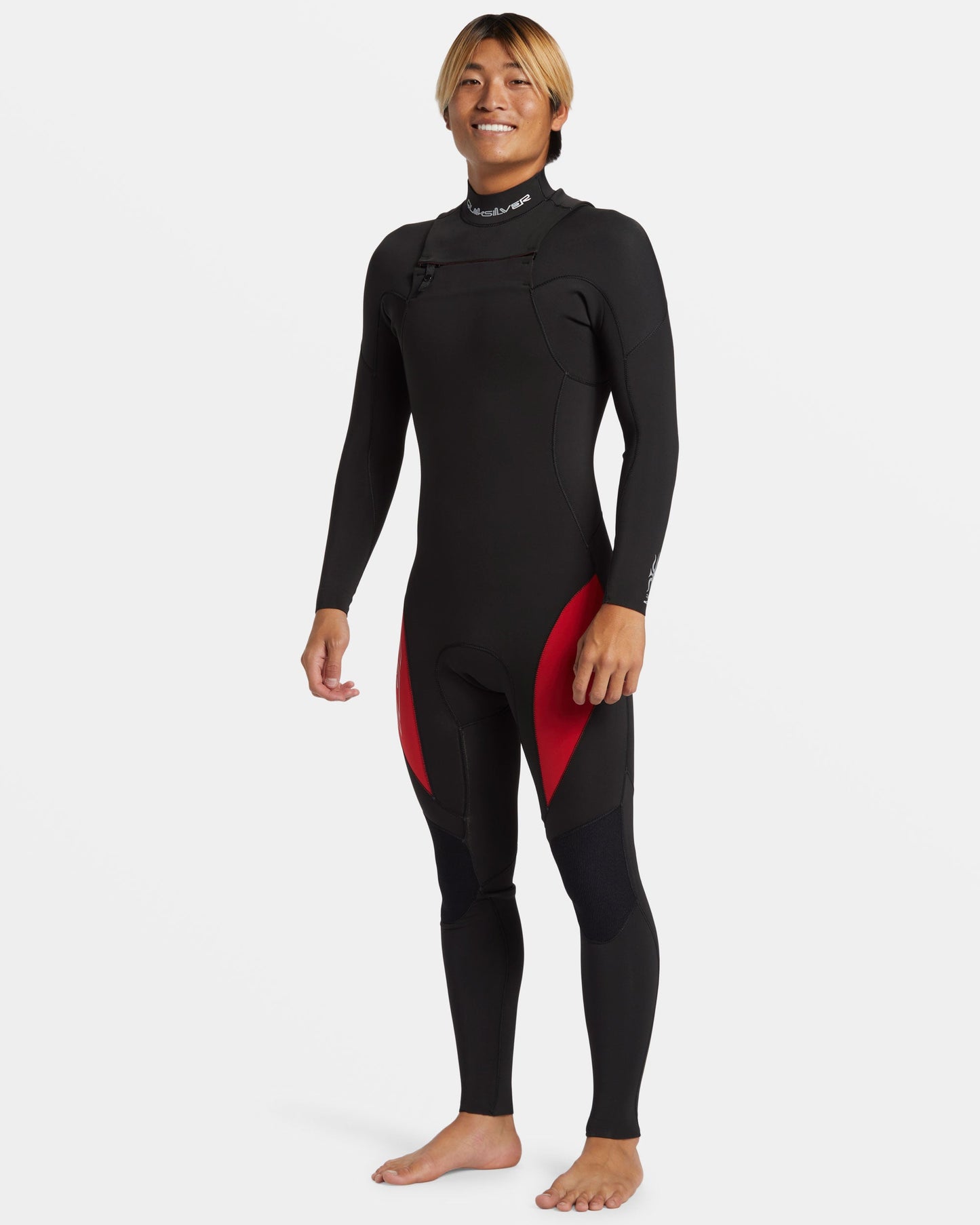 Quick Silver 3/2mm Mercury Chest Zip GBS Wetsuit - High Risk Red