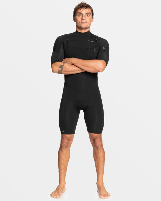 Quick Silver 2/2mm Everyday Sessions GBS Short Sleeve Spring Suit - Black