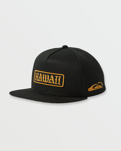 Quick Silver Hawaii Islands Snapback Hat - Black