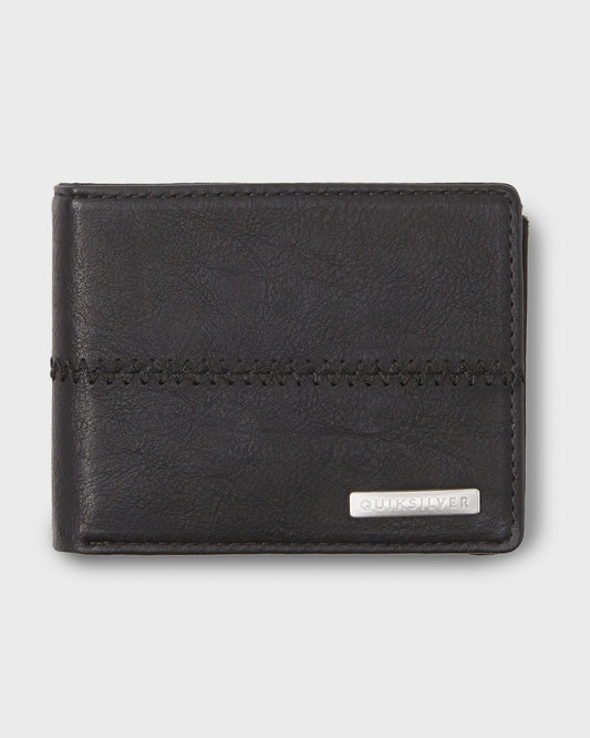 Quick Silver Stitchy 3 Wallet - Black Black