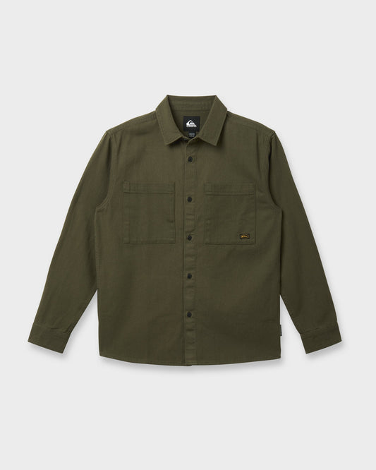 Quick Silver Heron Long Sleeve Shirt - Grape Leaf
